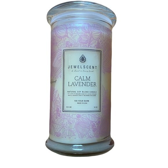 JewelScent Calm Lavender Natural Soy Blend Candle Size 7 Ring – New - Picture 1 of 4